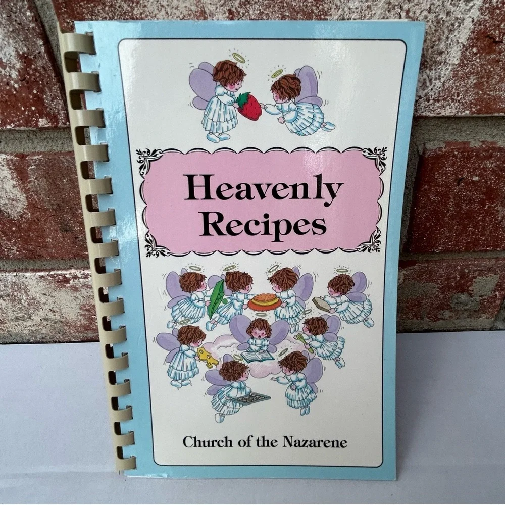 Heavenly Recipes Cookbook Church Of The Nazarene Chanute KS Vintage 1999 Spiral